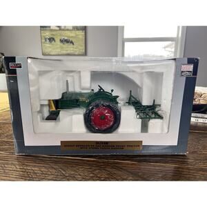 OLIVER Row Crop 88 Gas Tractor on RUBBER w HARROW 1:16 Toy DieCast Spec-Cast NIB